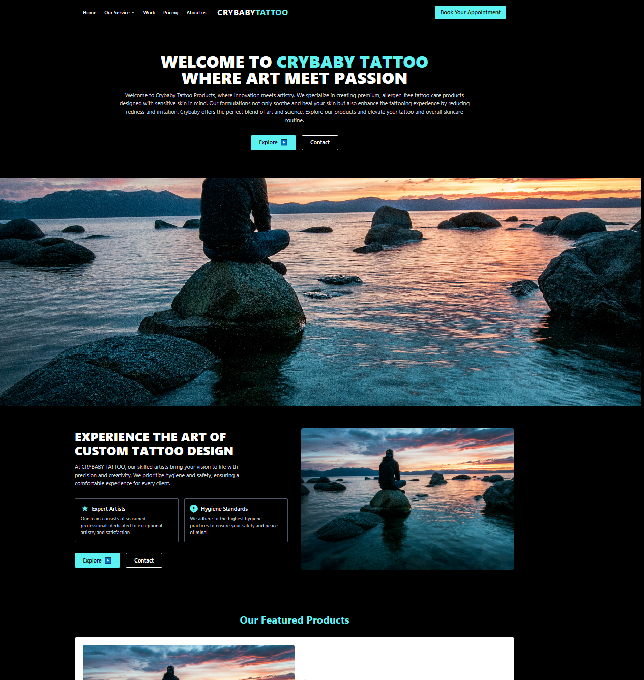 Crybaby Tattoo Website