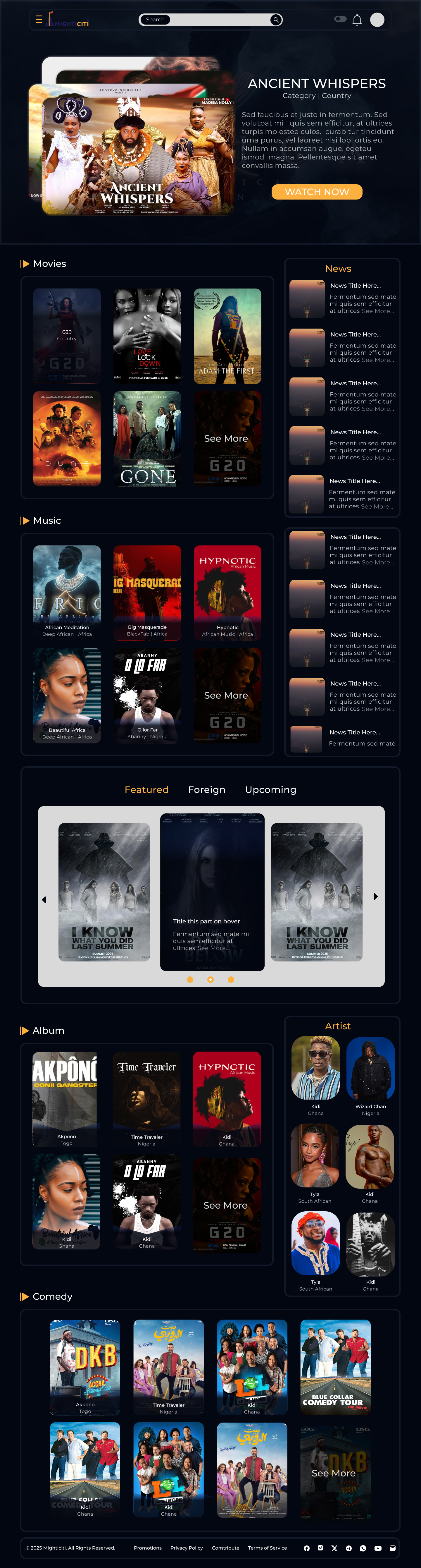 Mighticiti Website